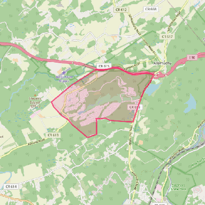 Map of Panther Valley