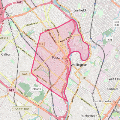 Map of Passaic