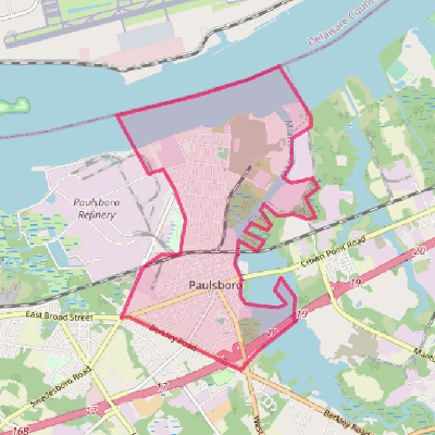 Map of Paulsboro