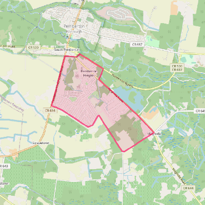 Map of Pemberton Heights