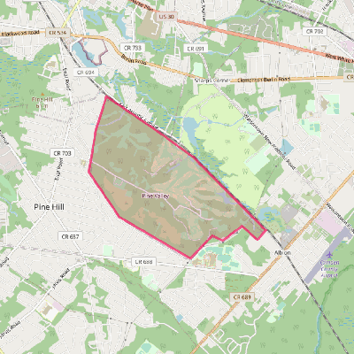 Map of Pine Valley