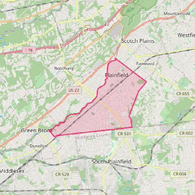 Map of Plainfield