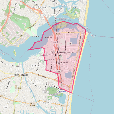 Map of Point Pleasant Beach