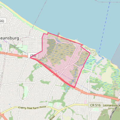 Map of Port Monmouth