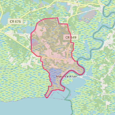 Map of Port Norris