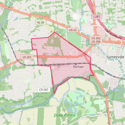 Map of Raritan