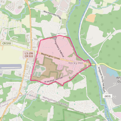 Map of Rocky Hill