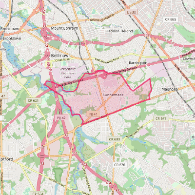 Map of Runnemede