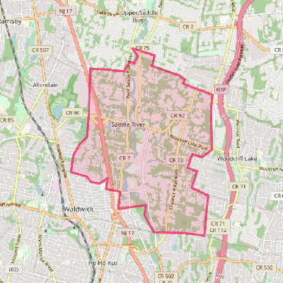 Map of Saddle River