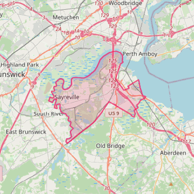 Map of Sayreville