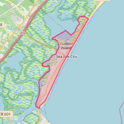 Map of Sea Isle City