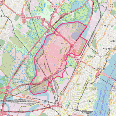 Map of Secaucus