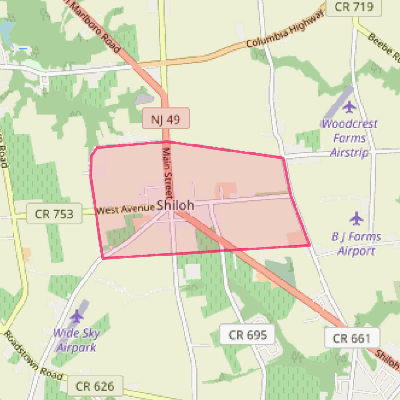 Map of Shiloh