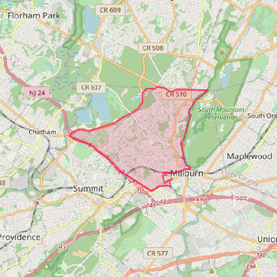 Map of Short Hills