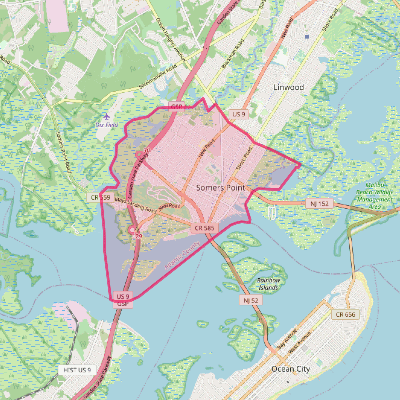Map of Somers Point