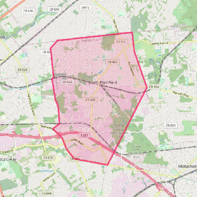 Map of South Plainfield