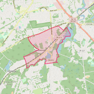Map of Spotswood