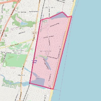 Map of Spring Lake