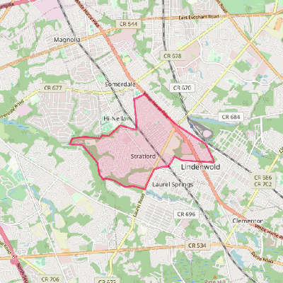 Map of Stratford