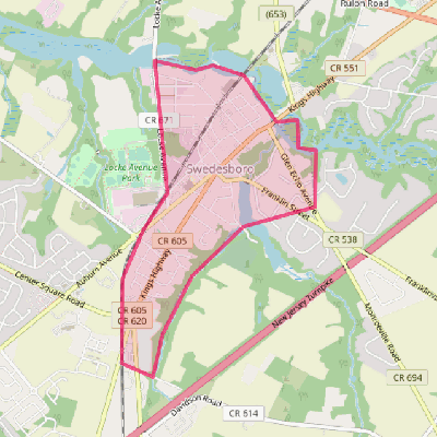 Map of Swedesboro