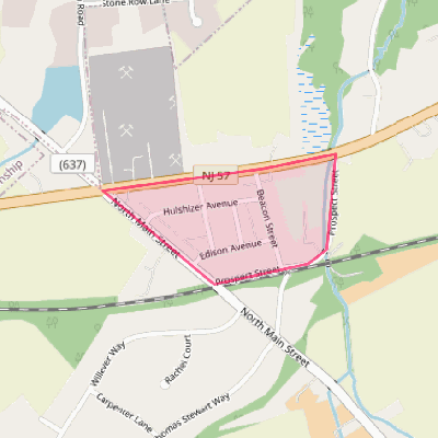 Map of Upper Stewartsville