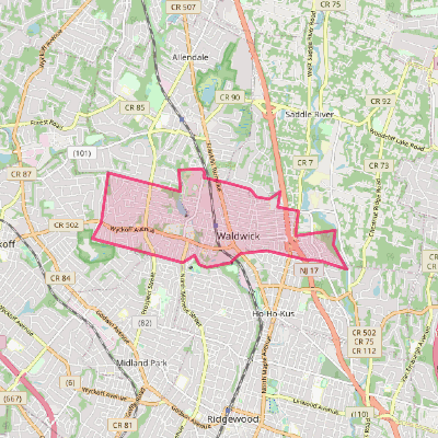 Map of Waldwick