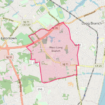 Map of West Long Branch