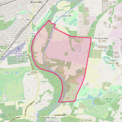 Map of Weston