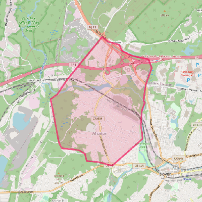 Map of Wharton