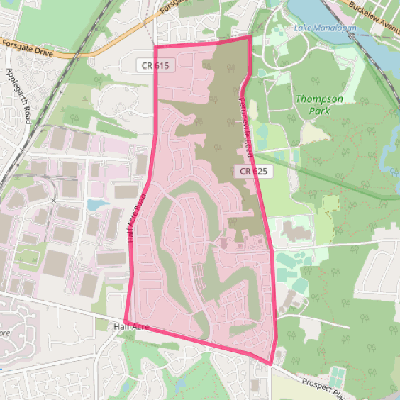 Map of Whittingham