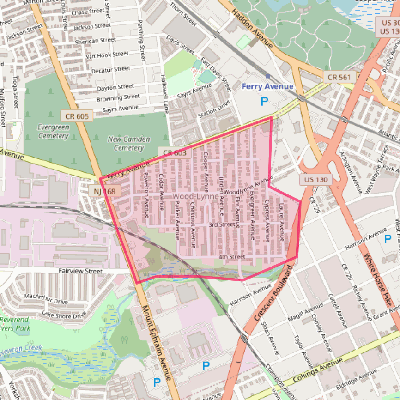 Map of Woodlynne