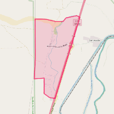 Map of Alamillo