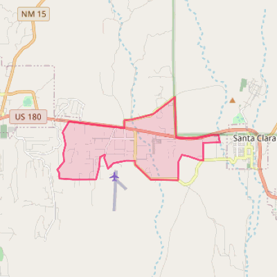 Map of Arenas Valley