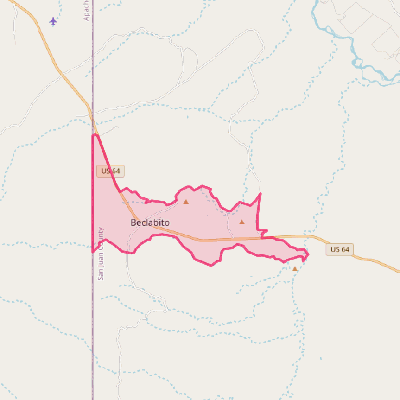 Map of Beclabito