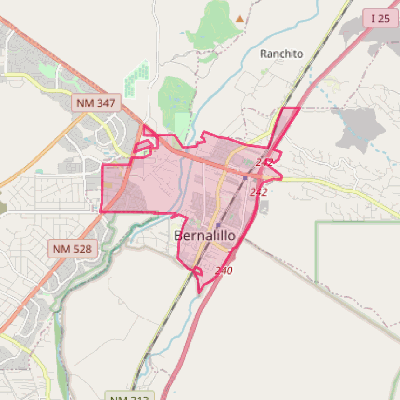 Map of Bernalillo