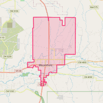 Map of Bloomfield