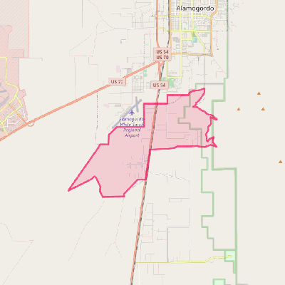 Map of Boles Acres