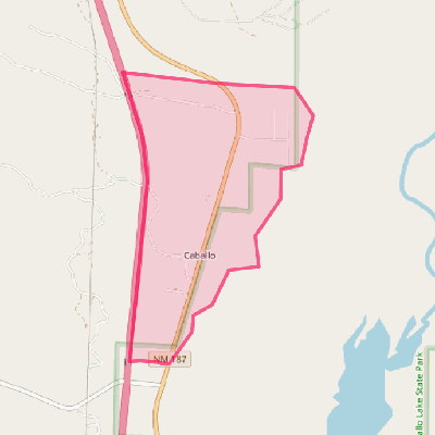 Map of Caballo