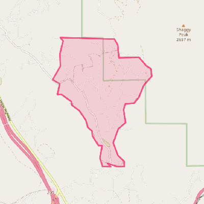 Map of Cañada de los Alamos