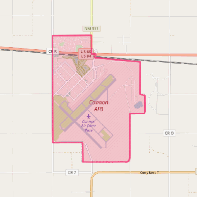 Map of Cannon AFB