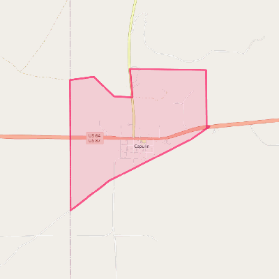 Map of Capulin