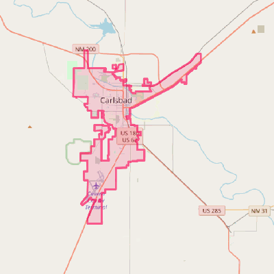 Map of Carlsbad