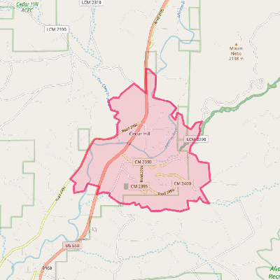 Map of Cedar Hill