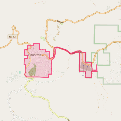 Map of Cloudcroft