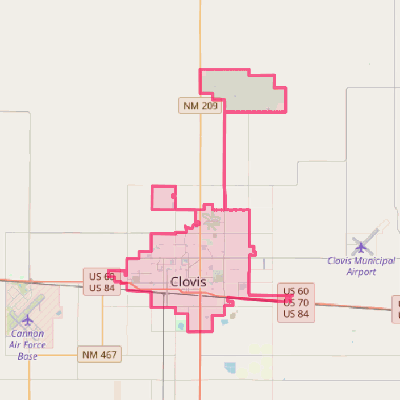 Map of Clovis