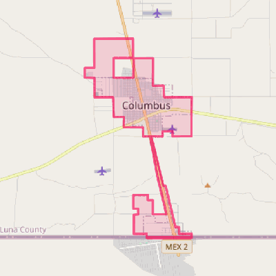 Map of Columbus