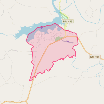 Map of Conchas Dam