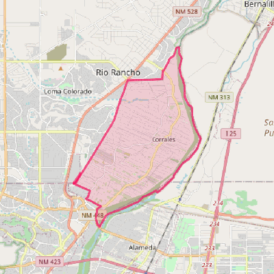 Map of Corrales