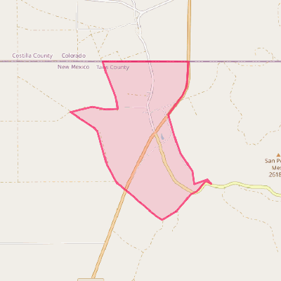 Map of Costilla