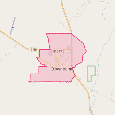Map of Crownpoint